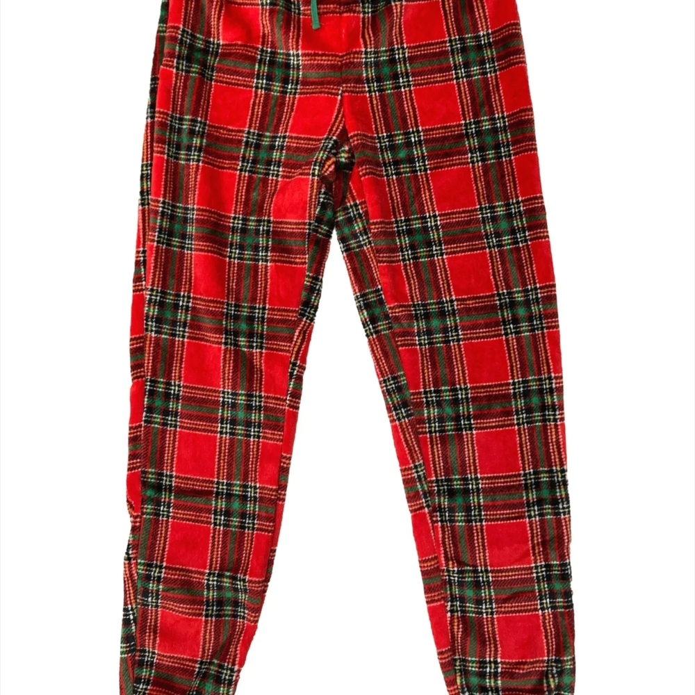 Plaid Red Kids Pajamas Size Small